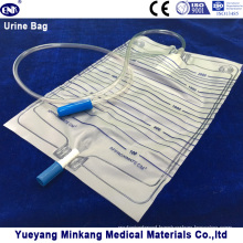 2000ml Medical Disposable Urinary Collection Bag for Adult Pull-Push Valve